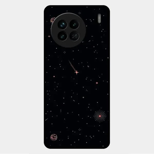 Celestial Design Glossy Metal Case Cover For Vivo X90 5G