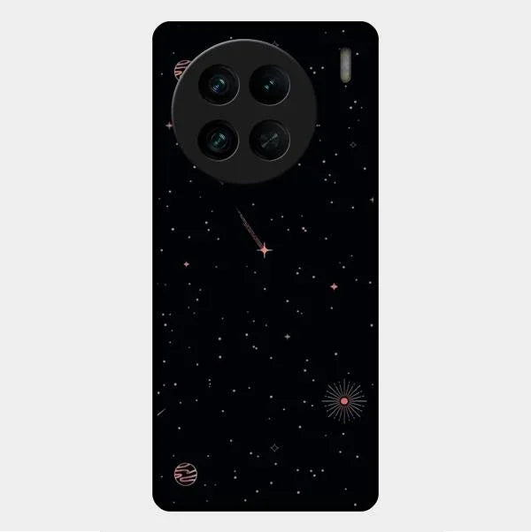 Celestial Design Glossy Metal Case Cover For Vivo X90 Pro 5G