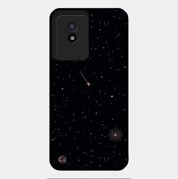 Celestial Design Glossy Metal Case Cover For Vivo Y02T