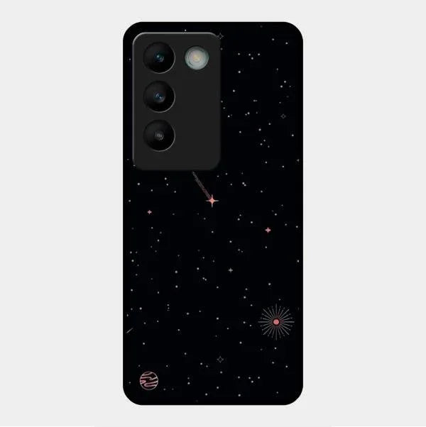 Celestial Design Glossy Metal Case Cover For Vivo Y200E 5G