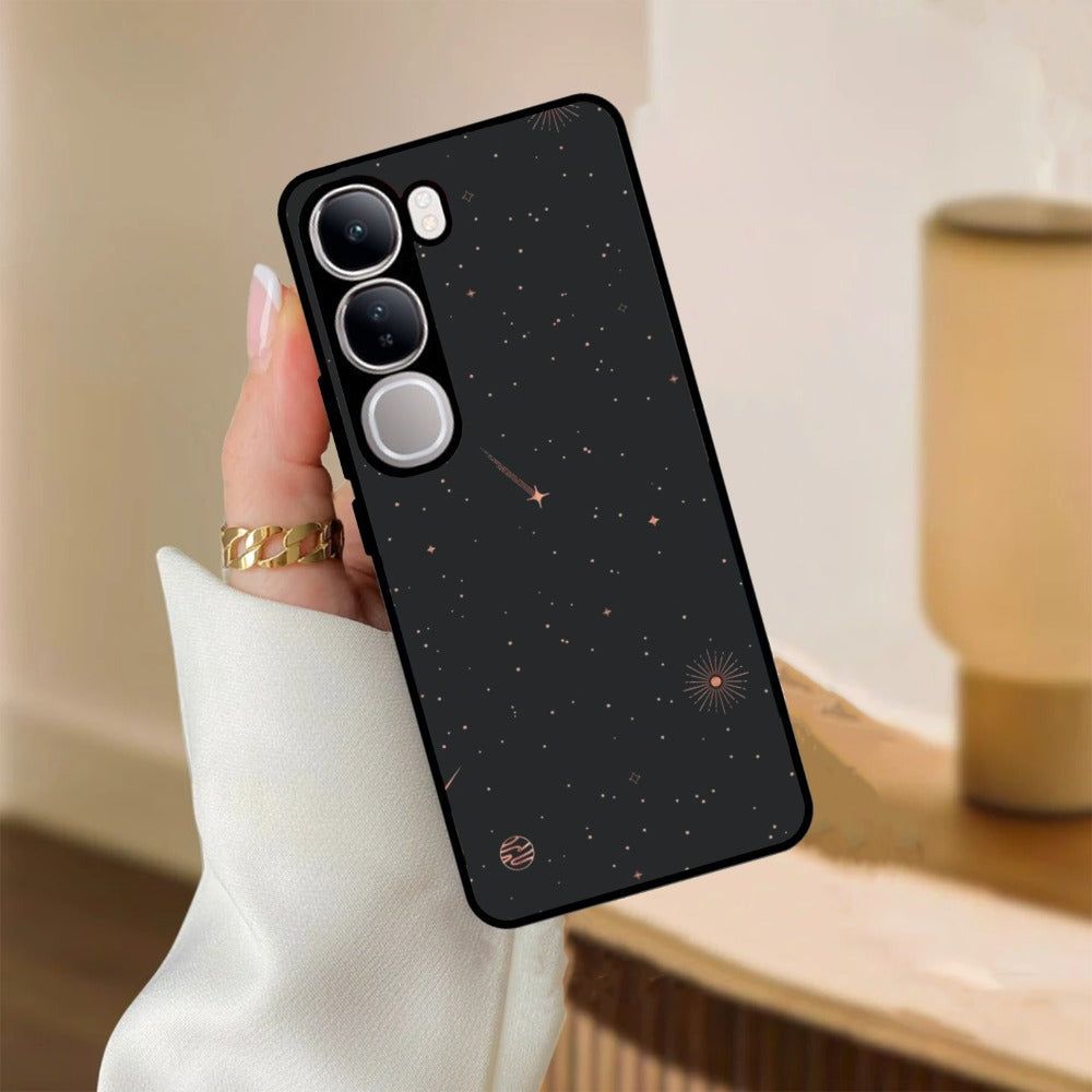 Celestial Design Glossy Metal Case Cover For Vivo