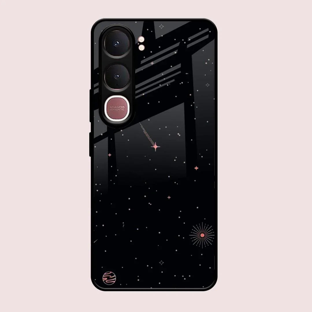 Celestial Design Glossy Metal Case Cover For Vivo Y31 5G