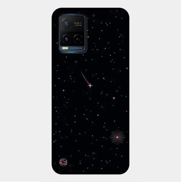 Celestial Design Glossy Metal Case Cover For Vivo Y33T