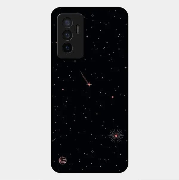 Celestial Design Glossy Metal Case Cover For Vivo Y75 4G