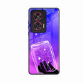 Celestial Design Glossy Metal Case Cover V2 For Motorola G96 5G