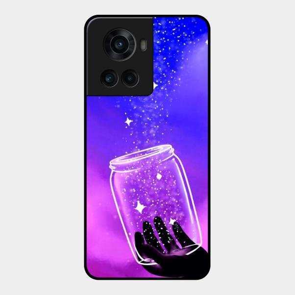Celestial Design Glossy Metal Case Cover V2 For Oneplus 10R 5G