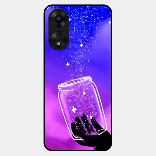 Celestial Design Glossy Metal Case Cover V2 For Oppo A78 5G