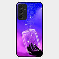 Celestial Design Glossy Metal Case Cover V2 For Samsung Galaxy A34 5G