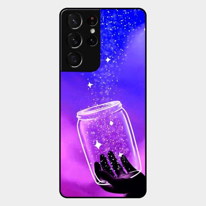 Celestial Design Glossy Metal Case Cover V2 For Samsung Galaxy S21 Ultra