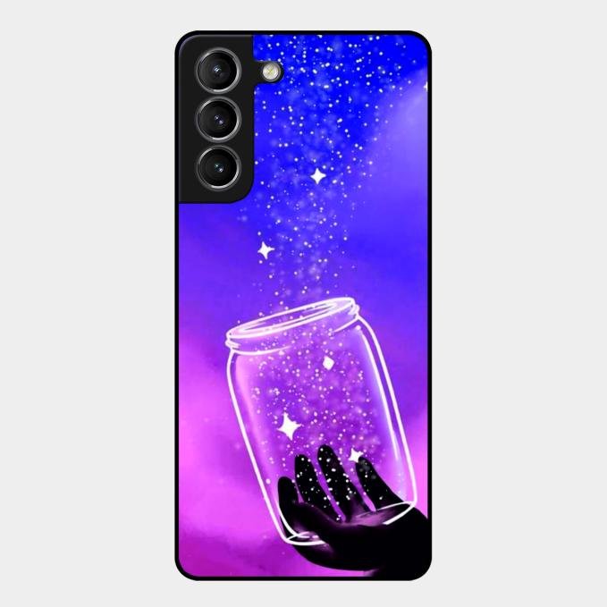Celestial Design Glossy Metal Case Cover V2 For Samsung Galaxy S21