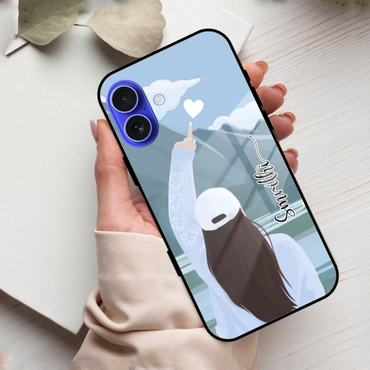 Chasing Dreams Customized Glass Case Cover For iPhone