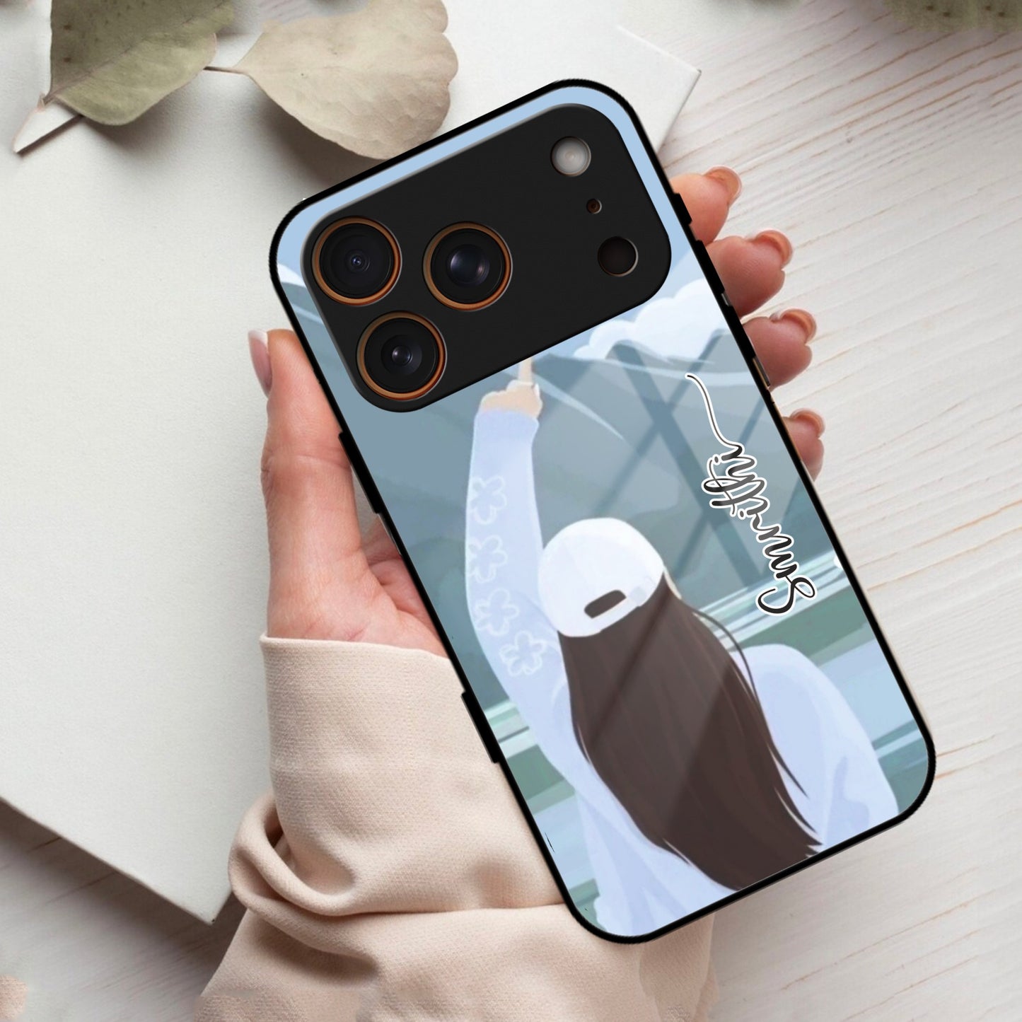 Chasing Dreams Customized Glass Case Cover For iPhone