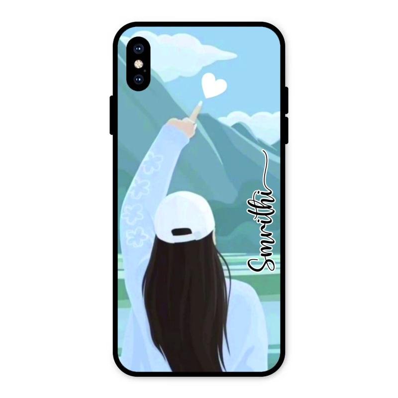 Chasing Dreams Customized Glass Case Cover For iPhone XS Max