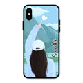 Chasing Dreams Customized Glass Case Cover For iPhone XS