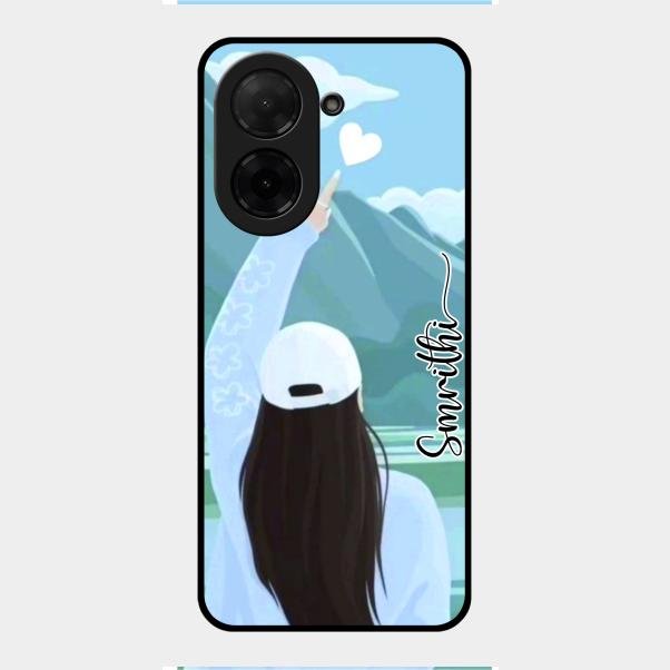 Chasing Dreams Customized Glass Case Cover For Poco C71