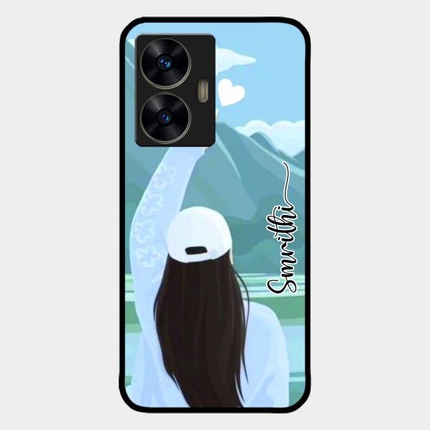 Chasing Dreams Customized Glass Case Cover For Realme C55