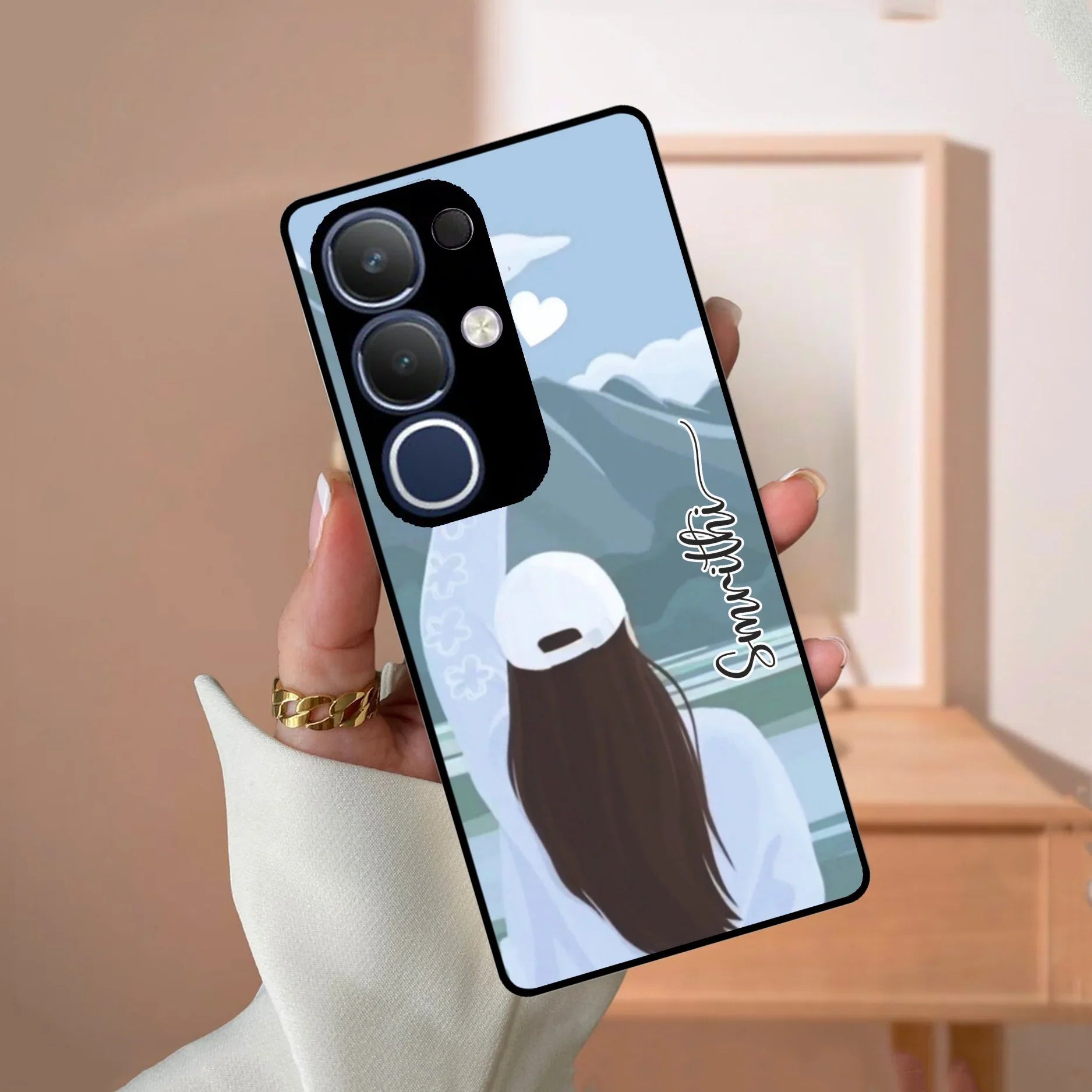 Chasing Dreams Customized Glass Case Cover For Vivo - ShopOnCliQ