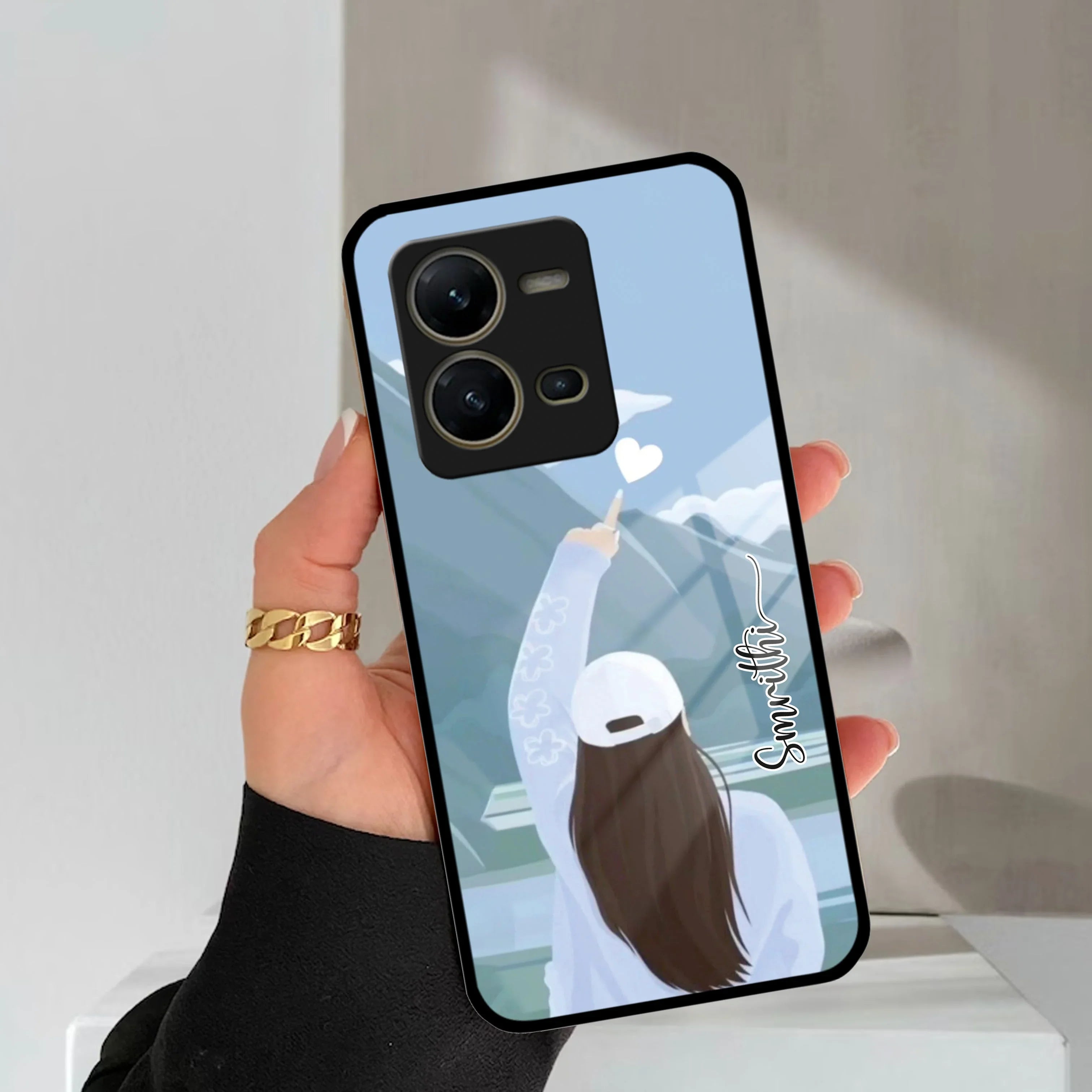 Chasing Dreams Customized Glass Case Cover For Vivo - ShopOnCliQ