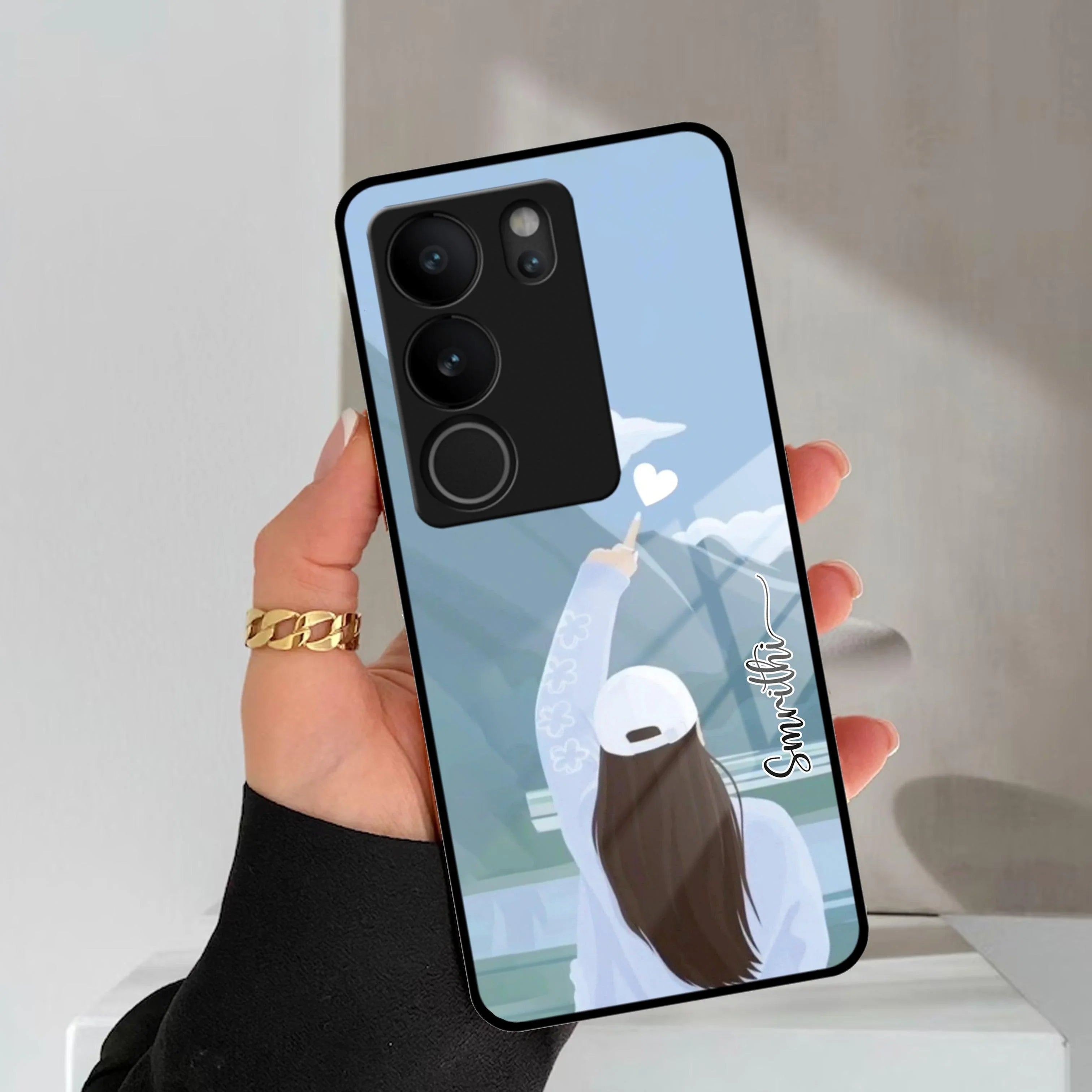 Chasing Dreams Customized Glass Case Cover For Vivo - ShopOnCliQ