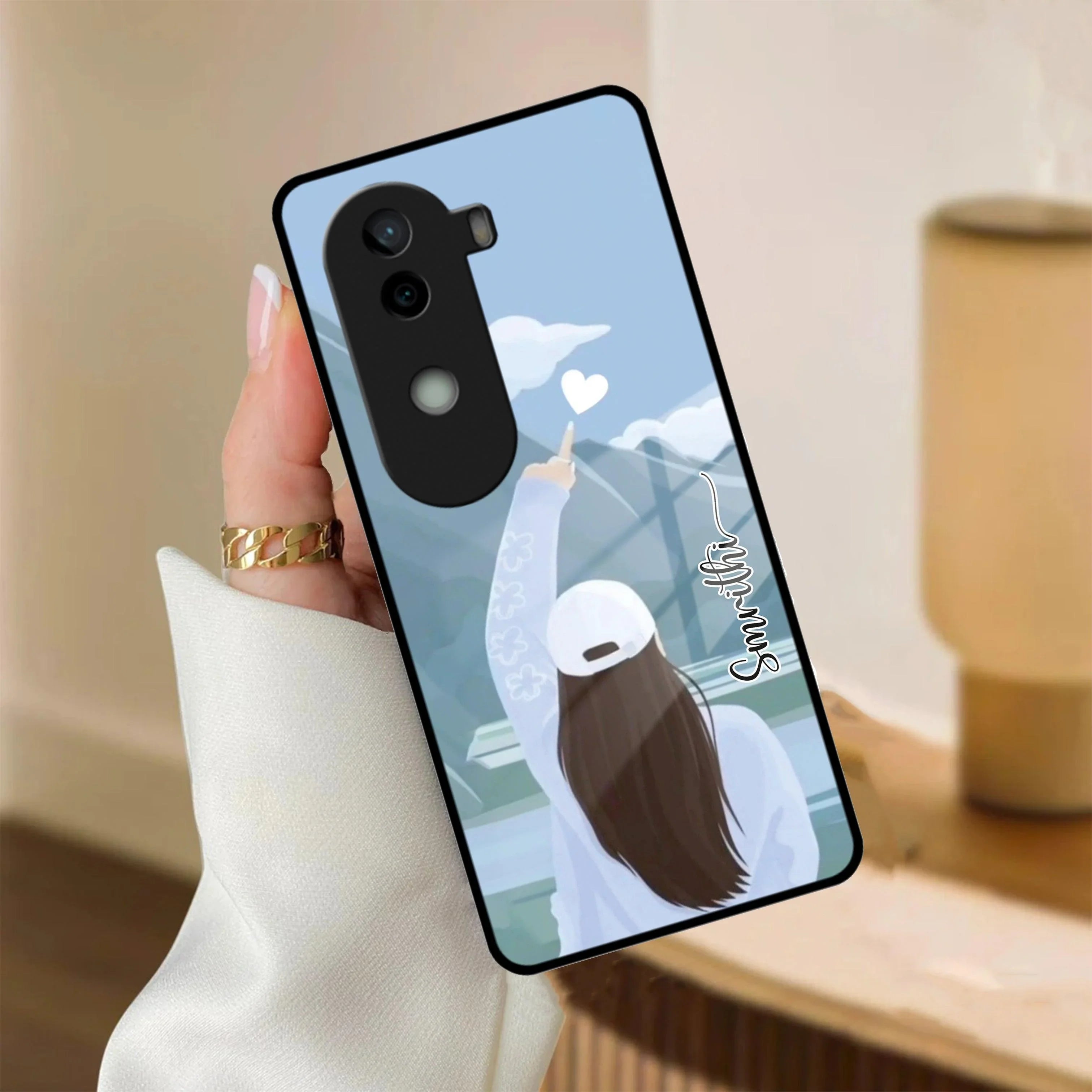 Chasing Dreams Customized Glass Case Cover For iQOO - ShopOnCliQ