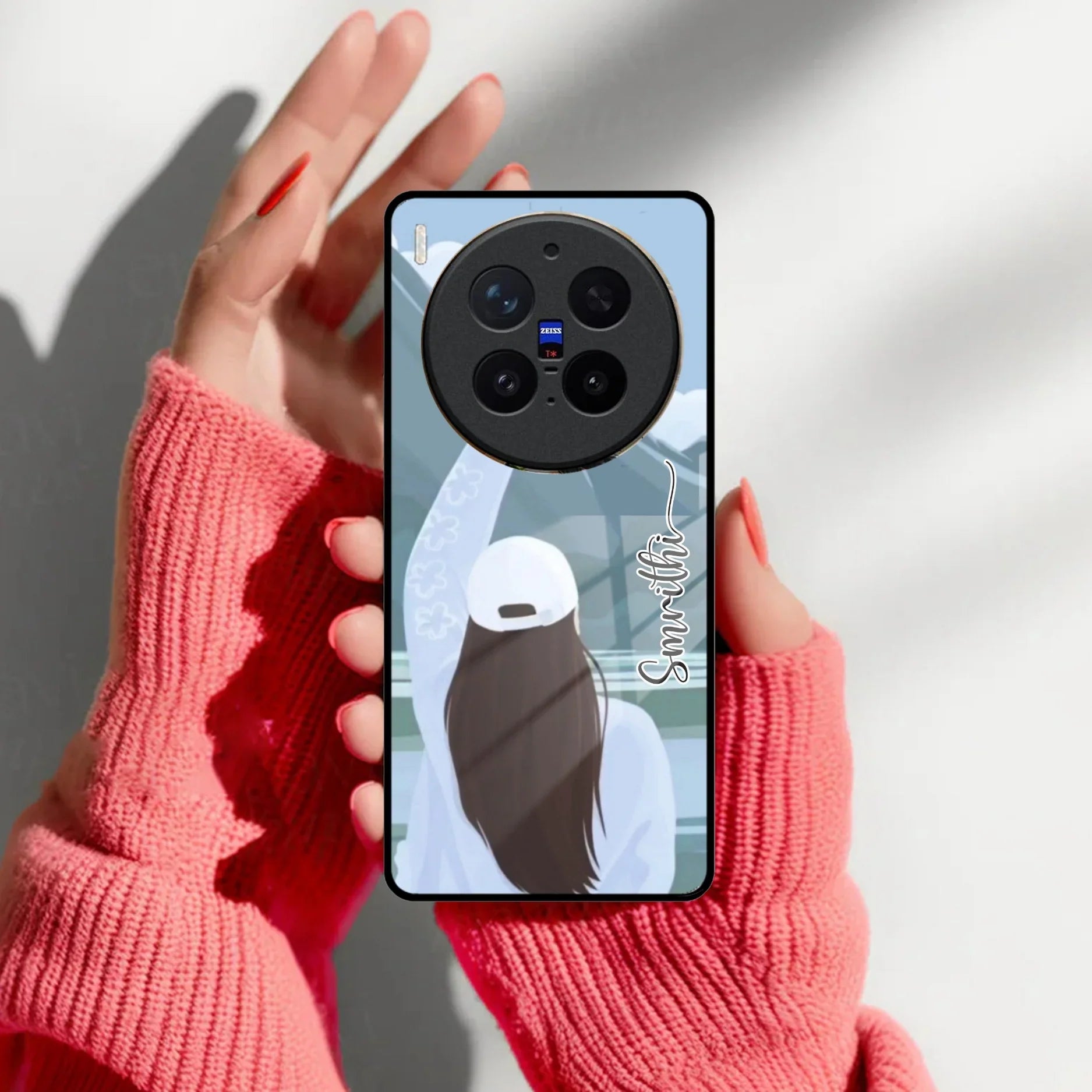 Chasing Dreams Customized Glass Case Cover For Vivo