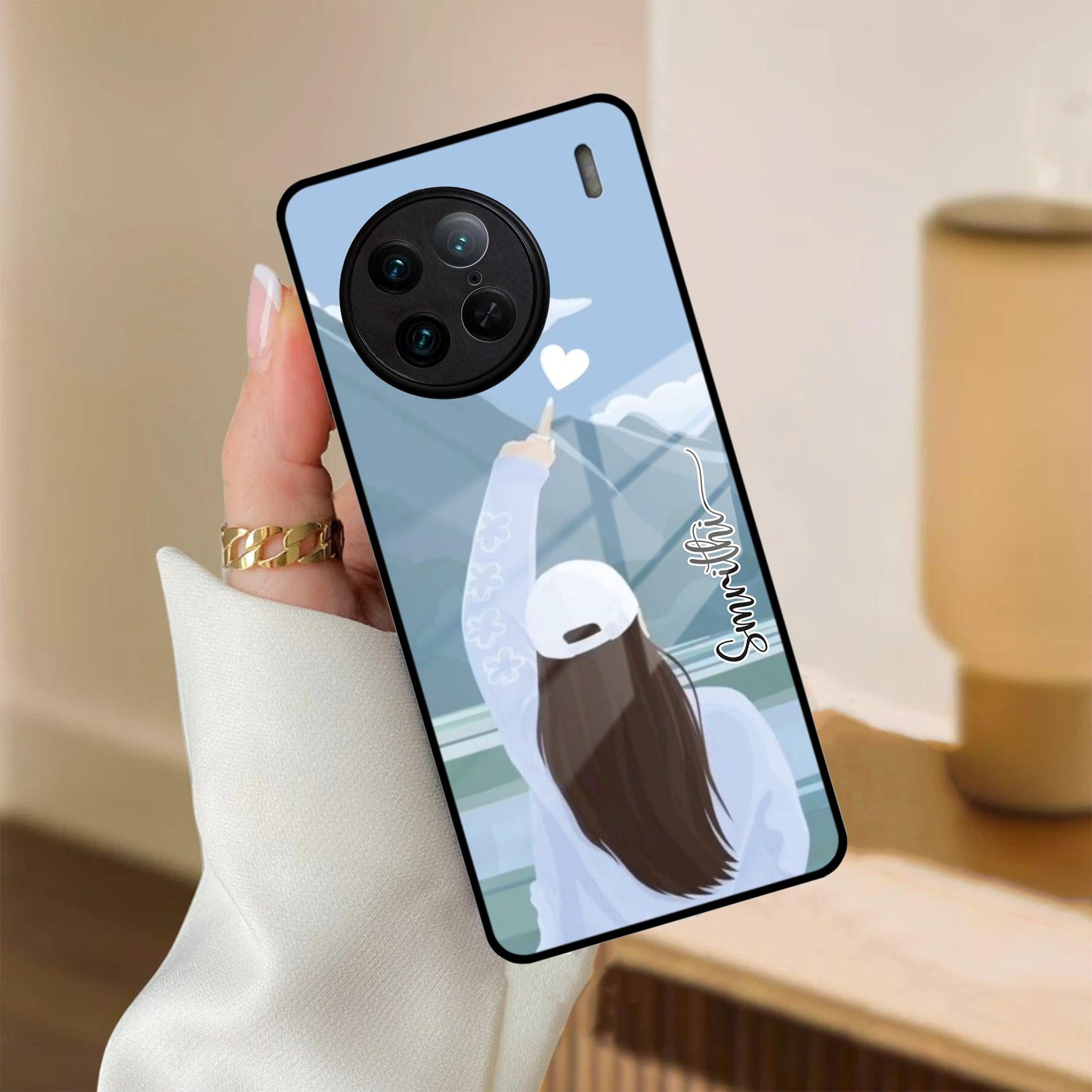 Chasing Dreams Customized Glass Case Cover For iQOO