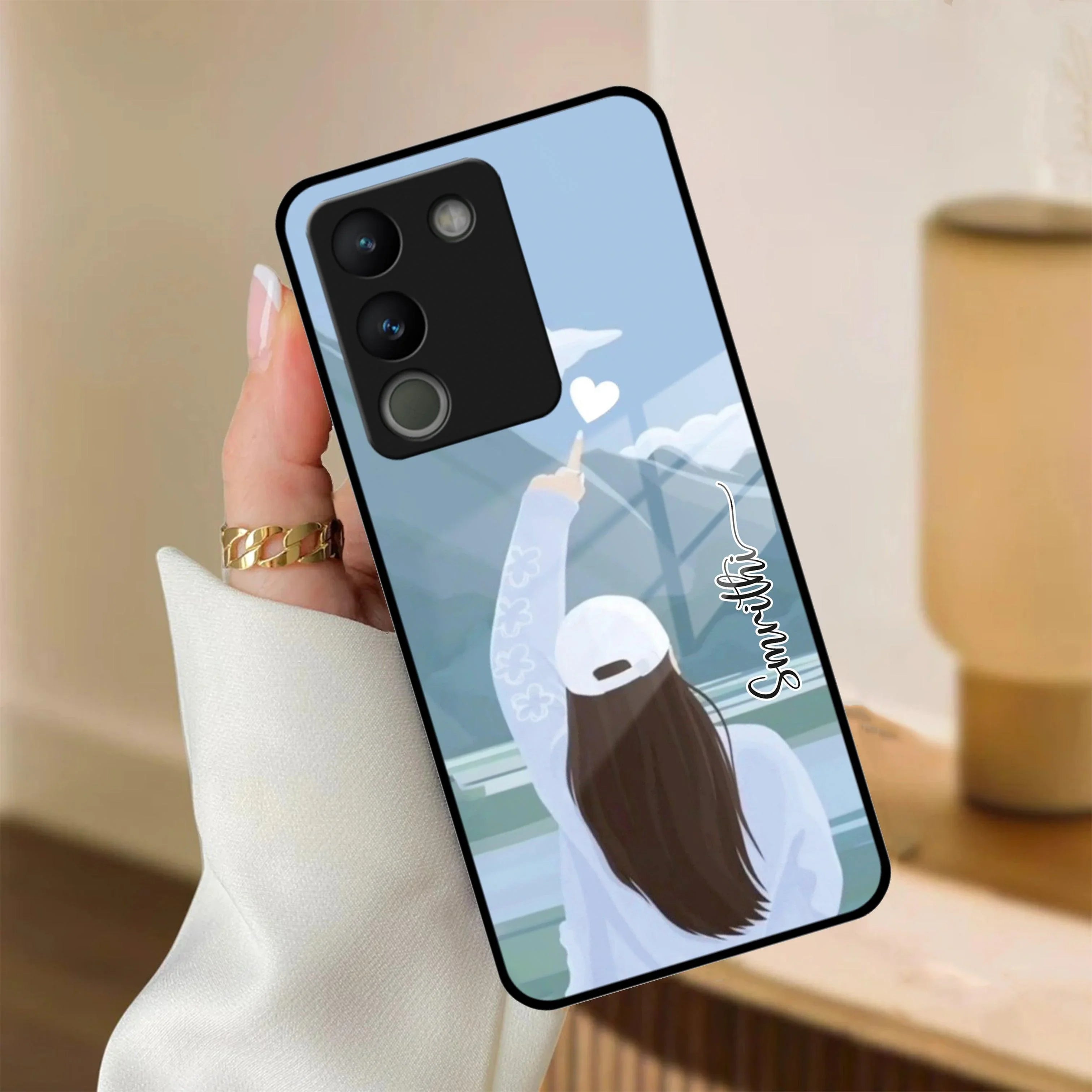 Chasing Dreams Customized Glass Case Cover For Vivo - ShopOnCliQ