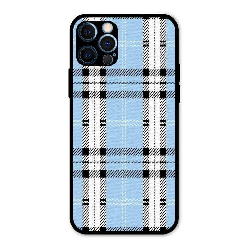 Check Glass Phone Case And Cover For iPhone 12 Pro