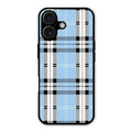 Check Glass Phone Case And Cover For iPhone 16 Plus