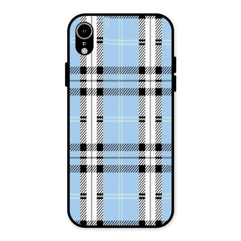 Check Glass Phone Case And Cover For iPhone XR
