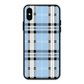 Check Glass Phone Case And Cover For iPhone XS