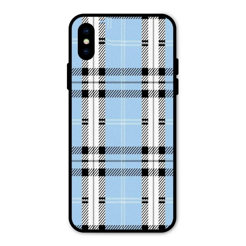 Check Glass Phone Case And Cover For iPhone XS