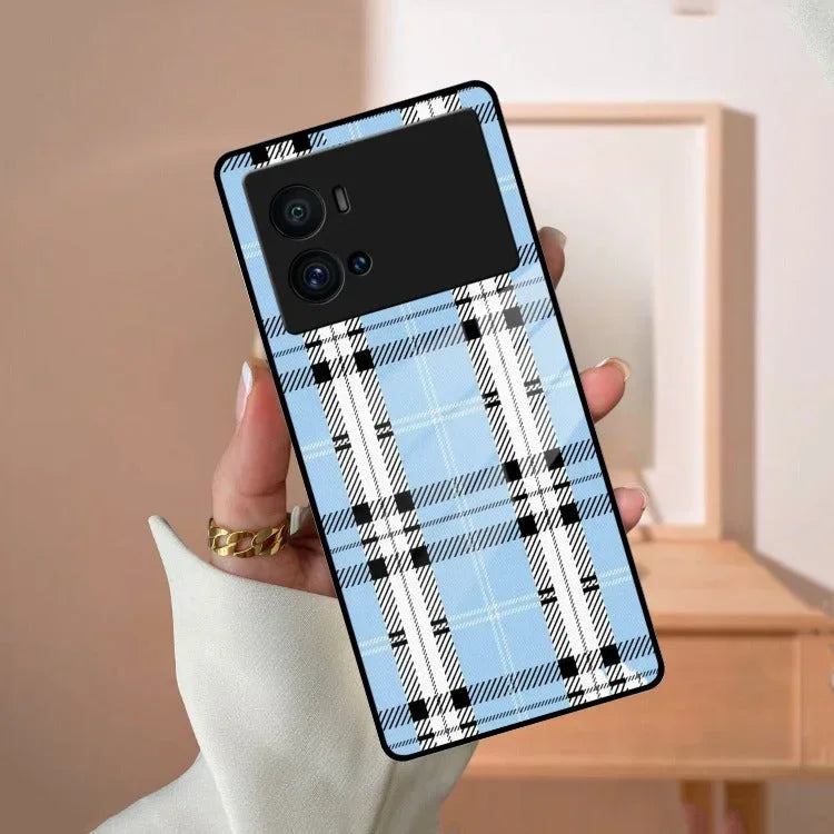 Check Glass Phone Case And Cover For Vivo - ShopOnCliQ