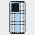 Check Glass Phone Case And Cover For Iqoo Neo 7 5G