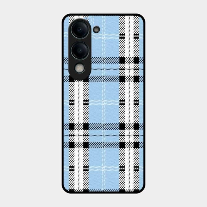 Check Glass Phone Case And Cover For Iqoo Z10 Lite