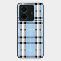 Check Glass Phone Case And Cover For Iqoo Z6 Pro 5G