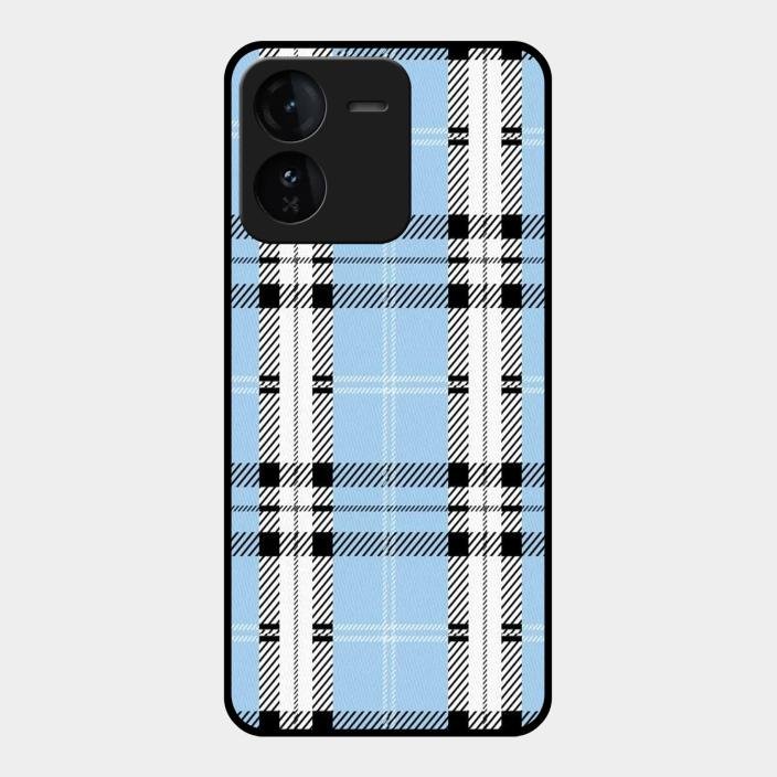 Check Glass Phone Case And Cover For Iqoo Z9 5G