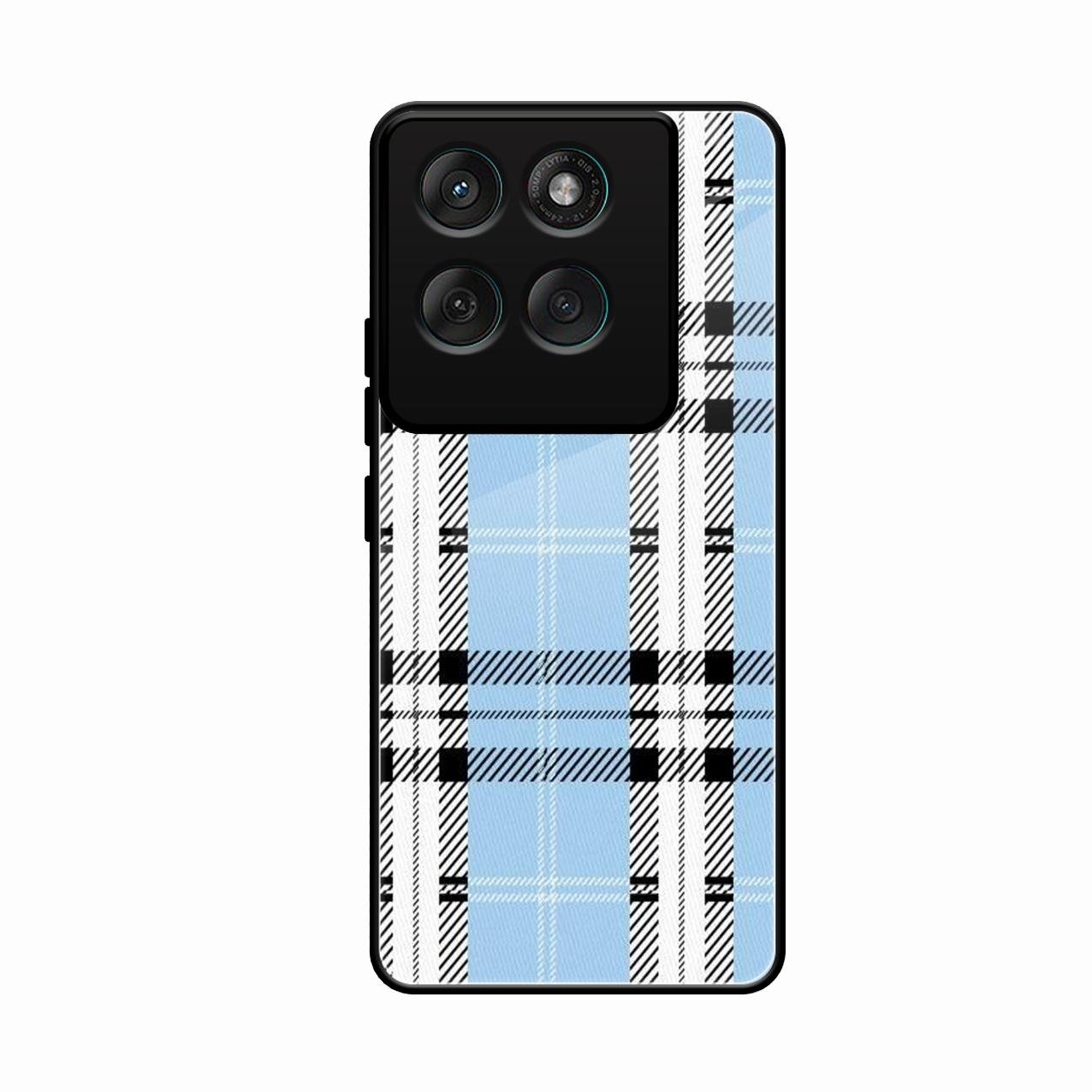 Check Glass Phone Case And Cover For Motorola Edge 60 Pro 5G