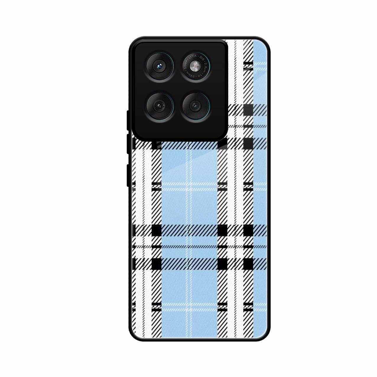 Check Glass Phone Case And Cover For Motorola Edge 60 Stylus 5G