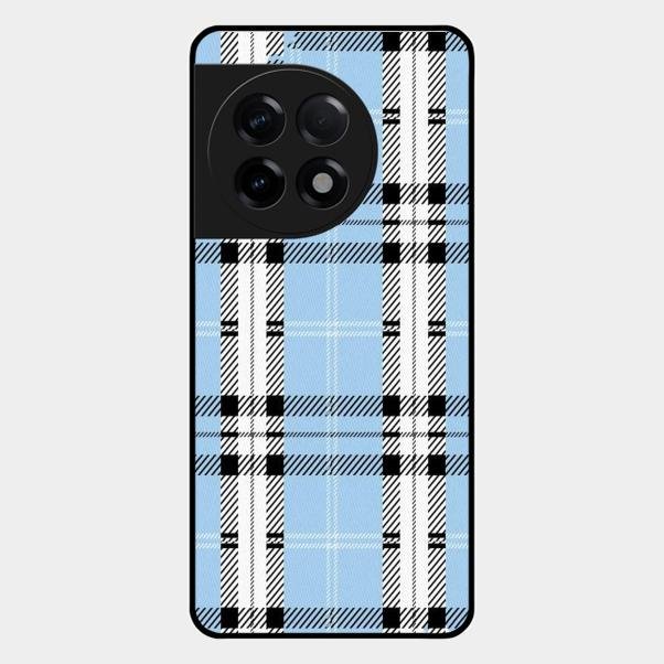 Check Glass Phone Case And Cover For Oneplus 11R 5G