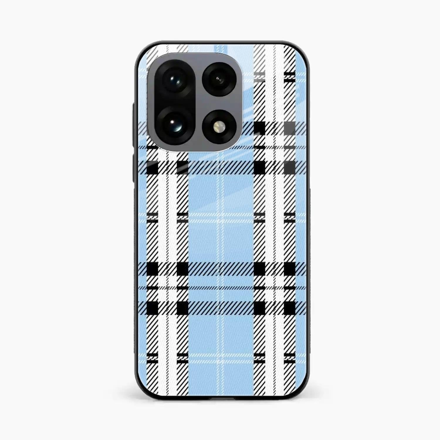 Check Glass Phone Case And Cover For OnePlus 15 5G