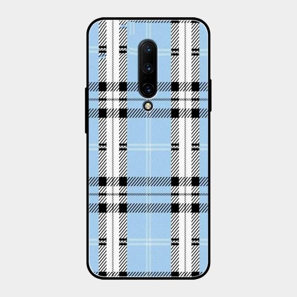 Check Glass Phone Case And Cover For Oneplus 7 Pro