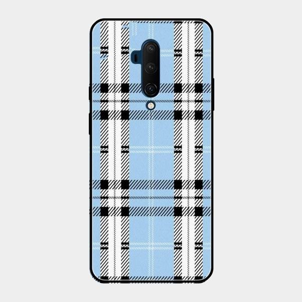 Check Glass Phone Case And Cover For Oneplus 7T Pro