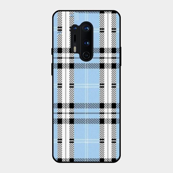 Check Glass Phone Case And Cover For Oneplus 8 Pro