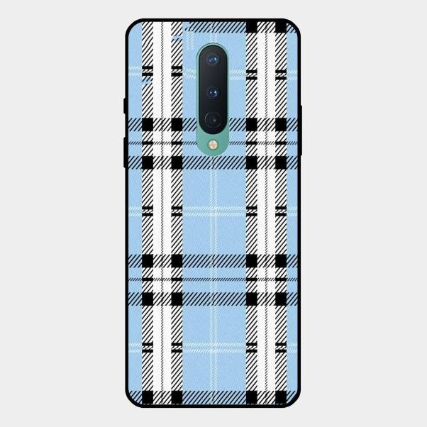 Check Glass Phone Case And Cover For Oneplus 8
