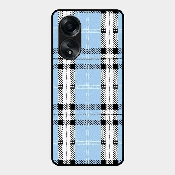 Check Glass Phone Case And Cover For Oppo A58