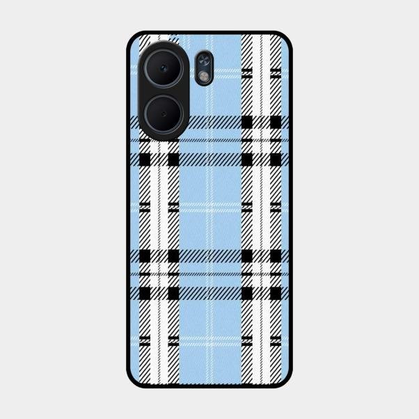 Check Glass Phone Case And Cover For Oppo A5X 5G