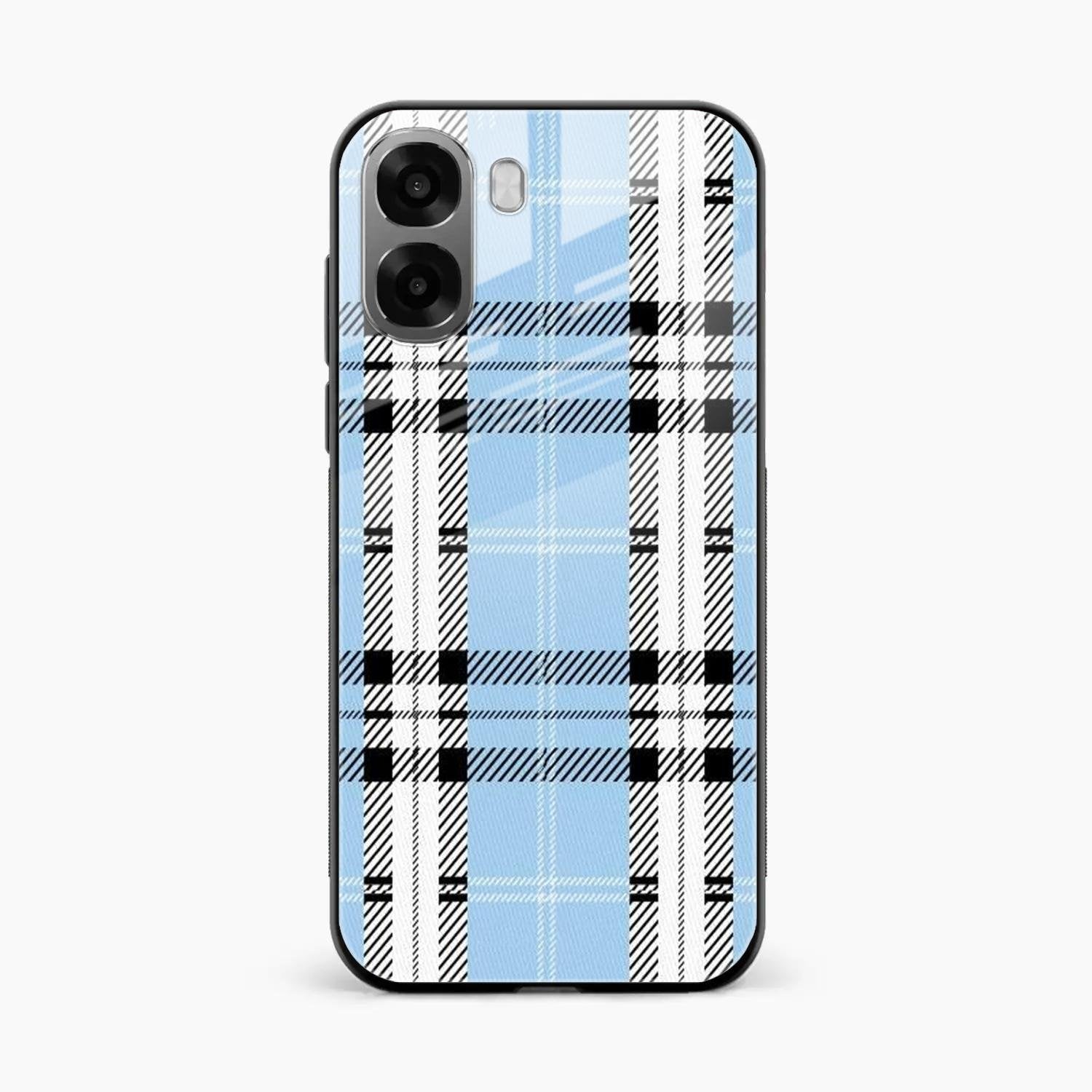 Check Glass Phone Case And Cover For Oppo A6X 5G