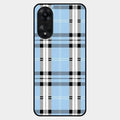 Check Glass Phone Case And Cover For Oppo A78 5G