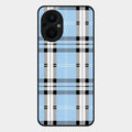 Check Glass Phone Case And Cover For Oppo F21 Pro 5G